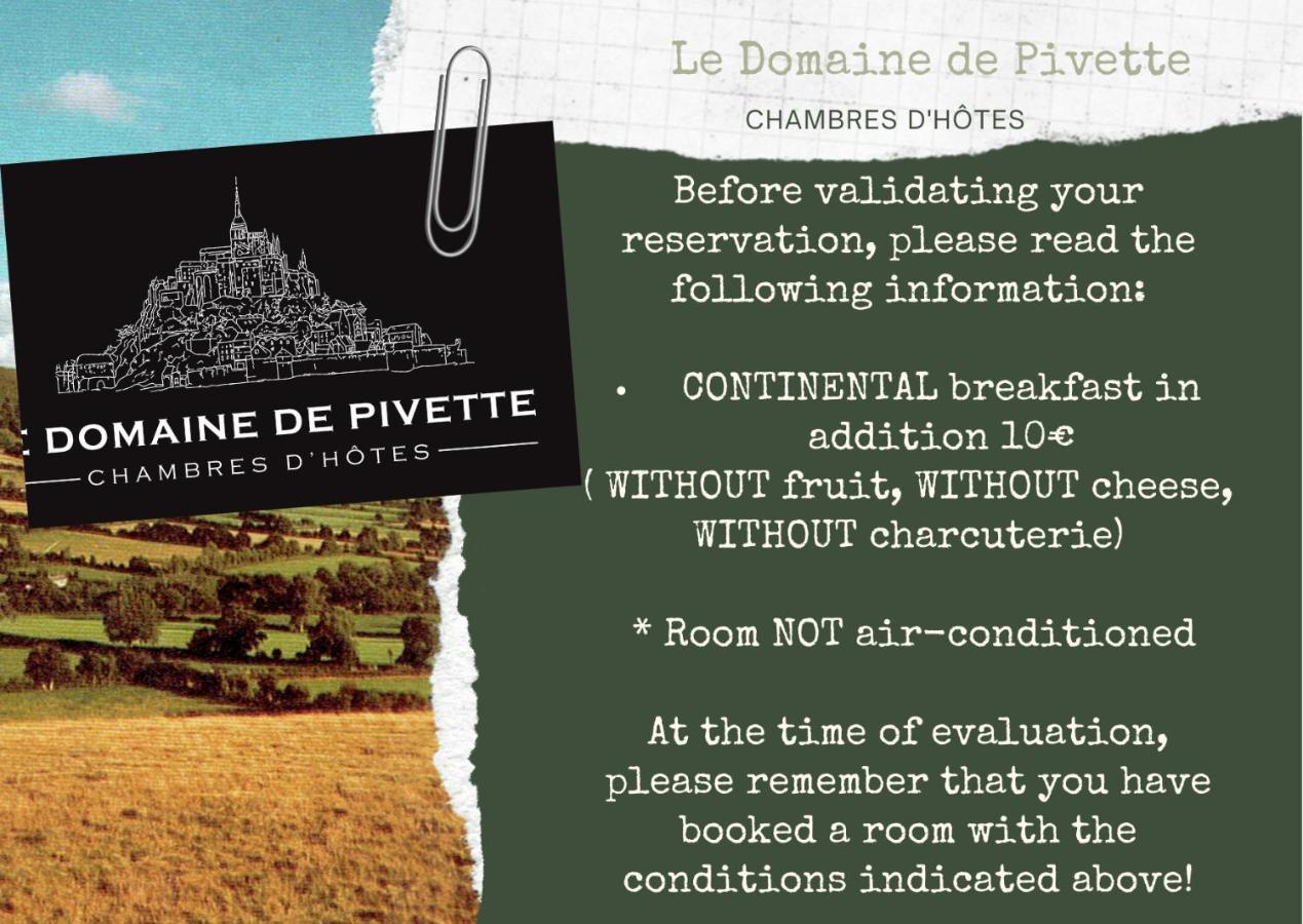 Le Domaine De Pivette Bed and Breakfast Avranches Buitenkant foto